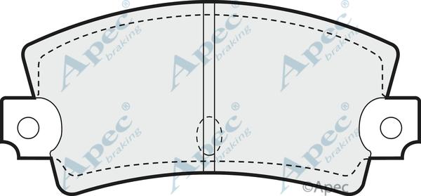 APEC PAD286 - Set placute frana,frana disc allinparts.ro