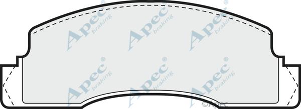 APEC PAD288 - Set placute frana,frana disc allinparts.ro