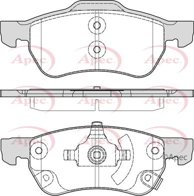 APEC PAD2368 - Set placute frana,frana disc allinparts.ro