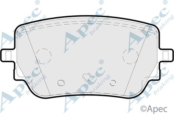 APEC PAD2314 - Set placute frana,frana disc - allinparts.ro