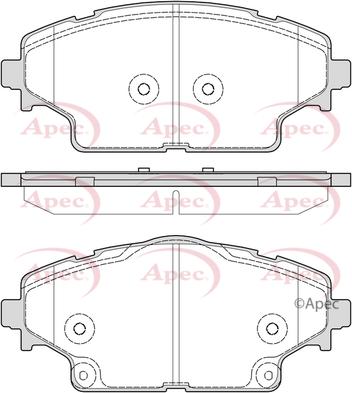 APEC PAD2315 - Set placute frana,frana disc allinparts.ro