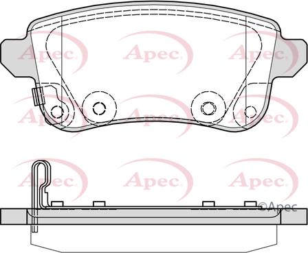 APEC PAD2389 - Set placute frana,frana disc - allinparts.ro