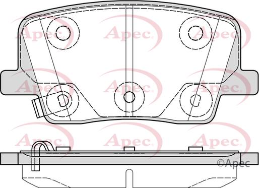 APEC PAD2382 - Set placute frana,frana disc - allinparts.ro