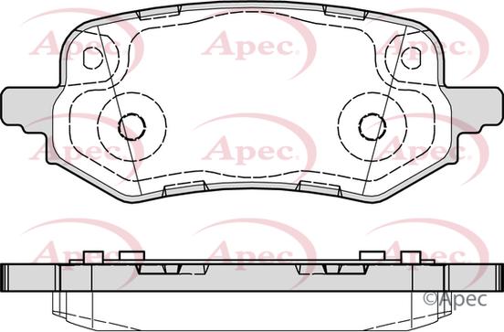 APEC PAD2329 - Set placute frana,frana disc allinparts.ro