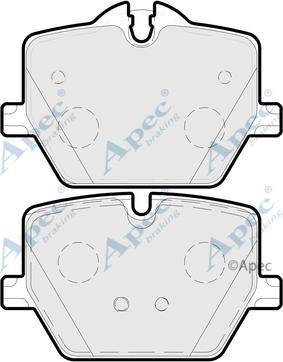 APEC PAD2296 - Set placute frana,frana disc allinparts.ro