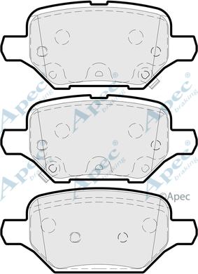 APEC PAD2243 - Set placute frana,frana disc - allinparts.ro