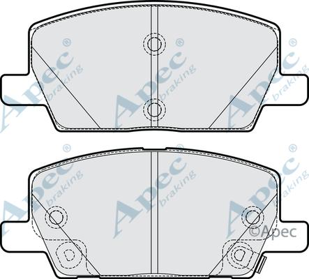 APEC PAD2242 - Set placute frana,frana disc - allinparts.ro