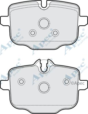 APEC PAD2269 - Set placute frana,frana disc - allinparts.ro