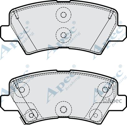 APEC PAD2213 - Set placute frana,frana disc allinparts.ro