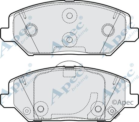 APEC PAD2236 - Set placute frana,frana disc allinparts.ro