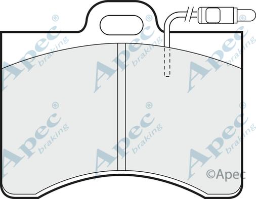 APEC PAD275 - Set placute frana,frana disc allinparts.ro