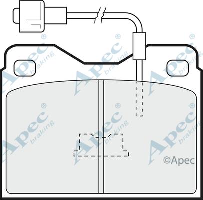 APEC PAD271 - Set placute frana,frana disc allinparts.ro