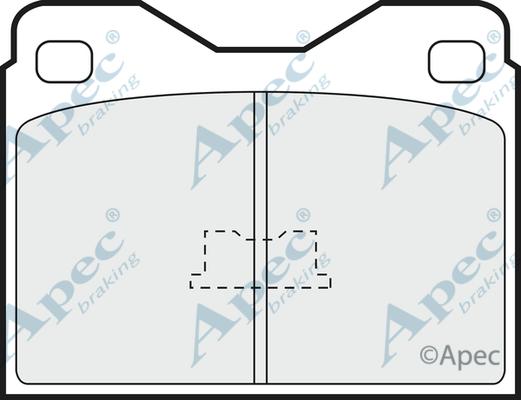 APEC PAD273 - Set placute frana,frana disc allinparts.ro