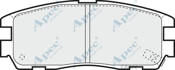APEC PAD798 - Set placute frana,frana disc allinparts.ro