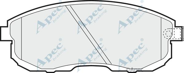 APEC PAD742 - Set placute frana,frana disc allinparts.ro