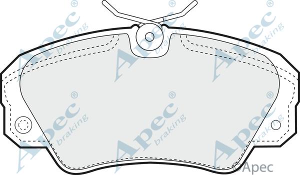 APEC PAD757 - Set placute frana,frana disc - allinparts.ro