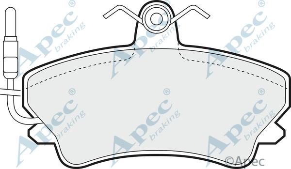 APEC PAD764 - Set placute frana,frana disc allinparts.ro