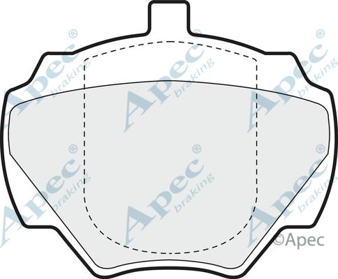 APEC PAD706 - Set placute frana,frana disc - allinparts.ro