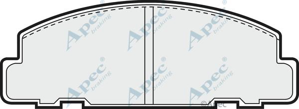 APEC PAD714 - Set placute frana,frana disc - allinparts.ro