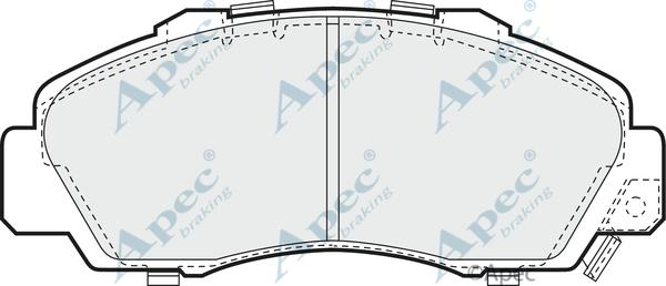 APEC PAD737 - Set placute frana,frana disc allinparts.ro