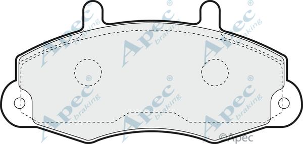 APEC PAD728 - Set placute frana,frana disc allinparts.ro