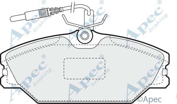 APEC PAD776 - Set placute frana,frana disc allinparts.ro