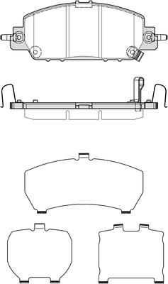 APEC PD4046 - Set placute frana,frana disc - allinparts.ro