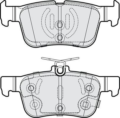 APEC PD4256 - Set placute frana,frana disc allinparts.ro