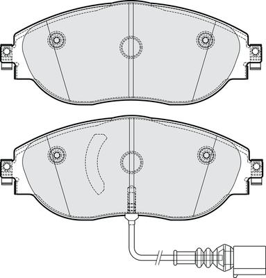 APEC PD4258 - Set placute frana,frana disc - allinparts.ro
