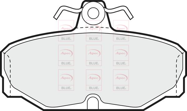 APEC PD4288 - Set placute frana,frana disc allinparts.ro