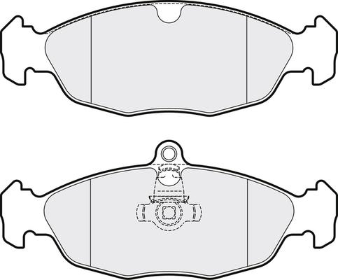 APEC PD3448 - Set placute frana,frana disc - allinparts.ro