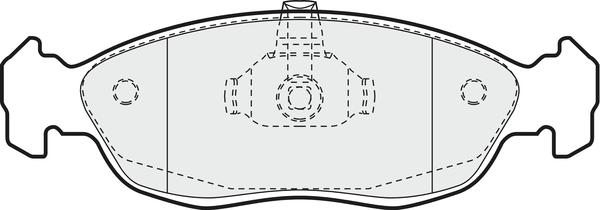 APEC PD3468 - Set placute frana,frana disc - allinparts.ro