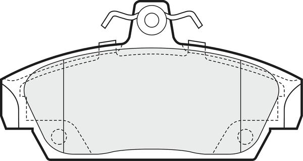 APEC PD3438 - Set placute frana,frana disc allinparts.ro