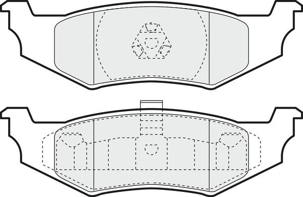 APEC PD3475 - Set placute frana,frana disc allinparts.ro