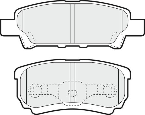 APEC PD3599 - Set placute frana,frana disc allinparts.ro
