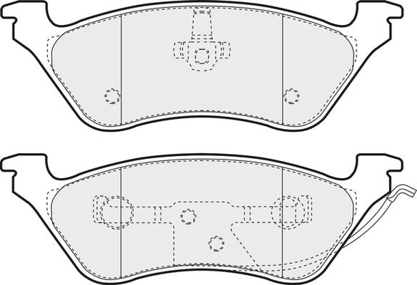 Akebono AN-4425K - Set placute frana,frana disc allinparts.ro