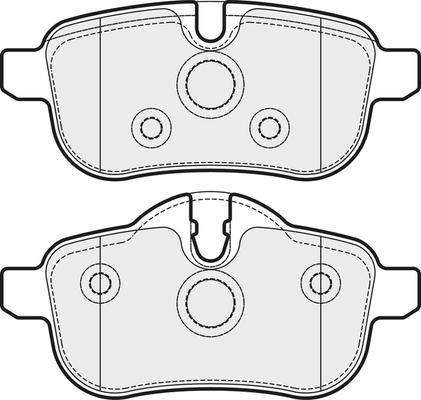 APEC PD3699 - Set placute frana,frana disc - allinparts.ro