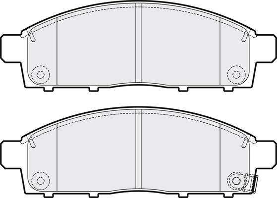 APEC PD3647 - Set placute frana,frana disc allinparts.ro