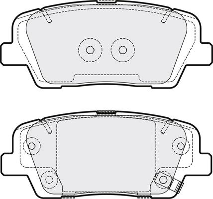 APEC PD3662 - Set placute frana,frana disc allinparts.ro