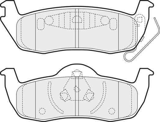 APEC PD3613 - Set placute frana,frana disc allinparts.ro