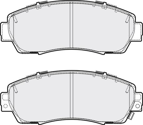 Roadhouse 21171.02 - Set placute frana,frana disc allinparts.ro