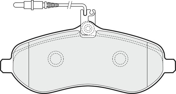 APEC PD3097 - Set placute frana,frana disc - allinparts.ro