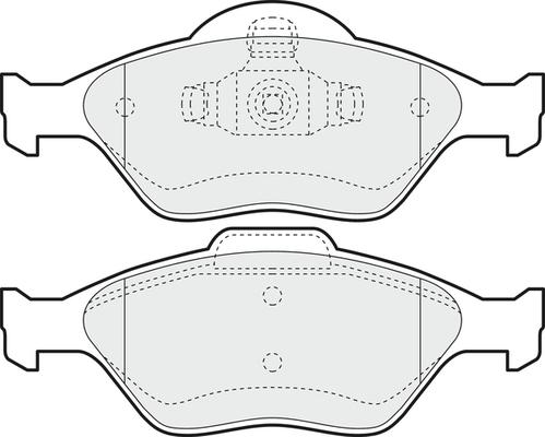 APEC PD3048 - Set placute frana,frana disc - allinparts.ro