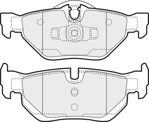 APEC PD3083 - Set placute frana,frana disc allinparts.ro