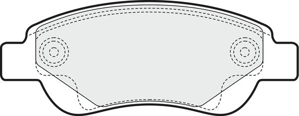 APEC PD3087 - Set placute frana,frana disc allinparts.ro