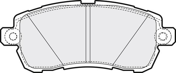 APEC PD3842 - Set placute frana,frana disc allinparts.ro