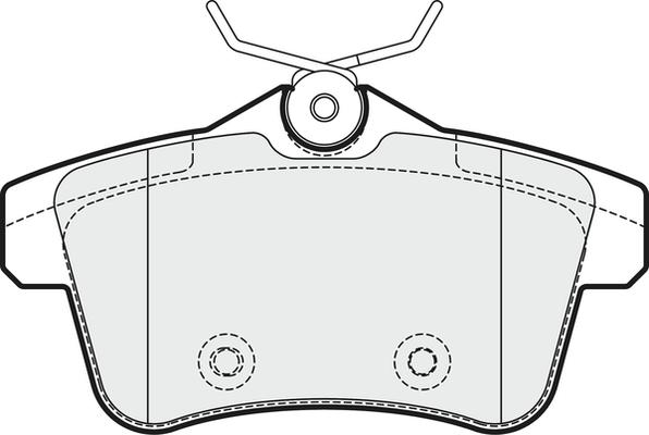 APEC PD3344 - Set placute frana,frana disc allinparts.ro