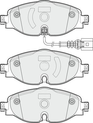 APEC PD3365 - Set placute frana,frana disc allinparts.ro