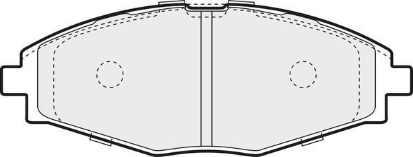 APEC PD3319 - Set placute frana,frana disc allinparts.ro