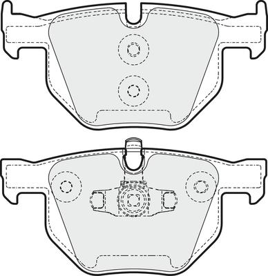 APEC PD3338 - Set placute frana,frana disc allinparts.ro